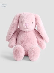 JoJo Maman Bébé Pink Bunny Soft Toy Plushie - Medium - Image 3 of 3
