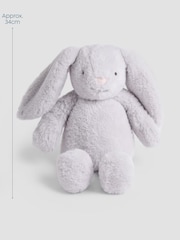 JoJo Maman Bébé Grey Bunny Soft Toy Plushie - Medium - Image 3 of 3