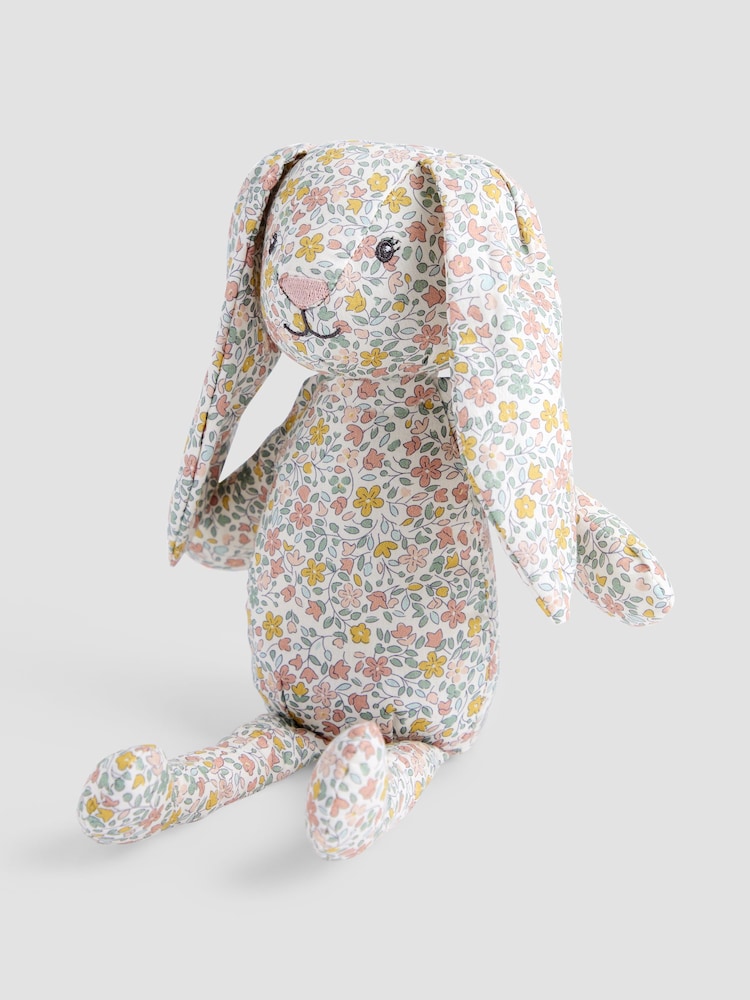 JoJo Maman Bébé Floral Bunny Ragdoll - Image 1 of 3