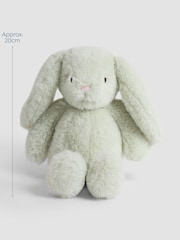 JoJo Maman Bébé Green Bunny Soft Toy Plushie - Small - Image 3 of 3