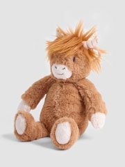 JoJo Maman Bébé Connie Highland Cow Soft Toy Small - Image 2 of 3