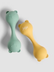 JoJo Maman Bébé Set of 2 Silicone Bear Rattles - Image 2 of 3