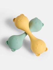 JoJo Maman Bébé Set of 2 Silicone Bear Rattles - Image 3 of 3