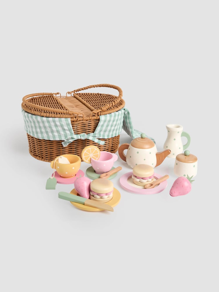 Jojo Maman Bébé Country Cottage Cream Tea Hamper - Image 1 of 3 Jojo Maman Bébé Country Cottage Cream Tea Hamper - Image 1 of 3