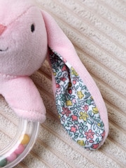 JoJo Maman Bébé Pink Bunny Bear Ring Rattle Ring Rattle - Image 4 of 7