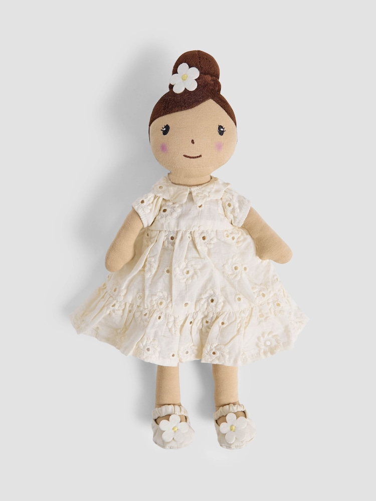 JoJo Maman Bébé Daisy Floral Rag Doll - Image 1 of 4 JoJo Maman Bébé Daisy Floral Rag Doll - Image 1 of 4