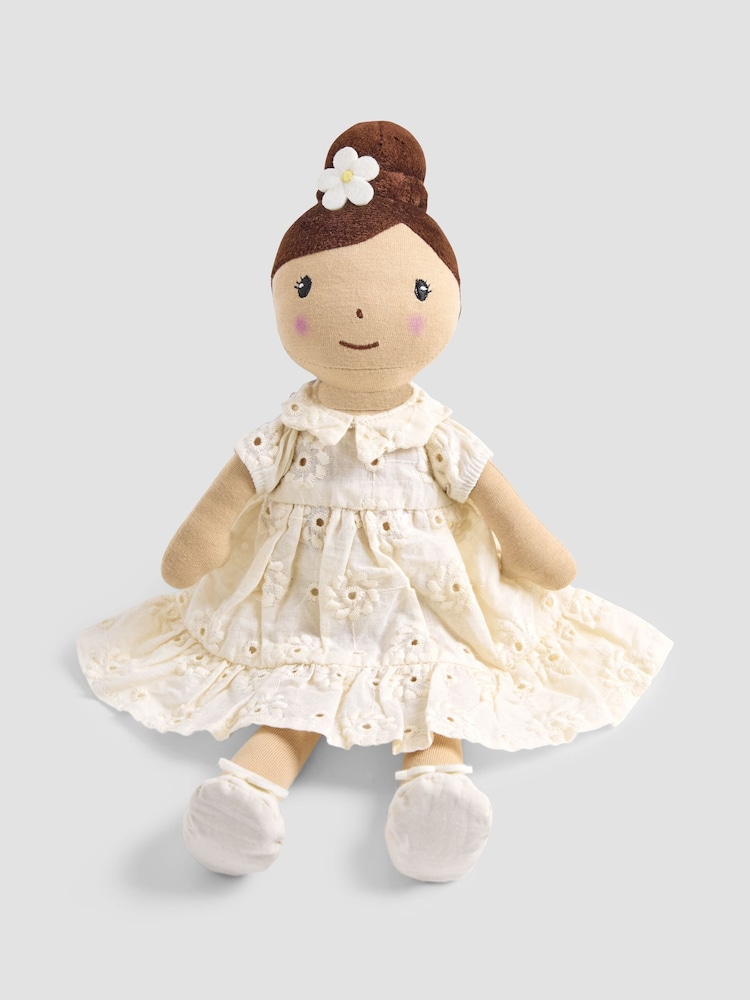 JoJo Maman Bébé Daisy Floral Rag Doll - Image 2 of 4 JoJo Maman Bébé Daisy Floral Rag Doll - Image 2 of 4