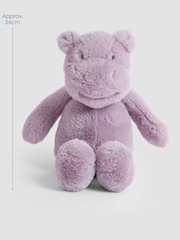 JoJo Maman Bébé Hettie Hippo Soft Toy Plushie - Medium - Image 3 of 3