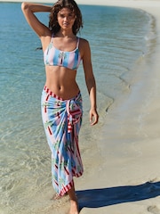 Eleanor Bowmer Palm Print Sarong Cover-Up - Image 1 of 8