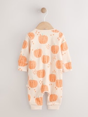 Orange Baby Pumpkin Two Way Zip Footless Sleepsuit (0mths-3yrs) - Image 2 of 6