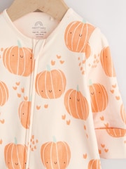Orange Baby Pumpkin Two Way Zip Footless Sleepsuit (0mths-3yrs) - Image 3 of 6