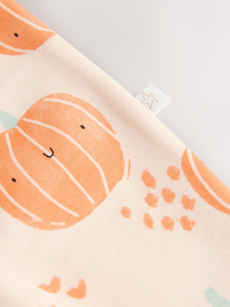 Orange Baby Pumpkin Two Way Zip Footless Sleepsuit (0mths-3yrs) - Image 6 of 6