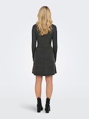 ONLY Long Sleeve Cable Knit Dress - 6şəkildən 4 şəkil