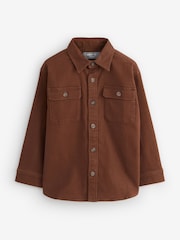 Tan Brown Collared Denim Jacket - Image 1 of 1