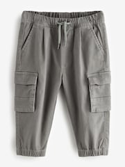 Charcoal Grey Pull On Cargo Trousers - Image 1 of 1