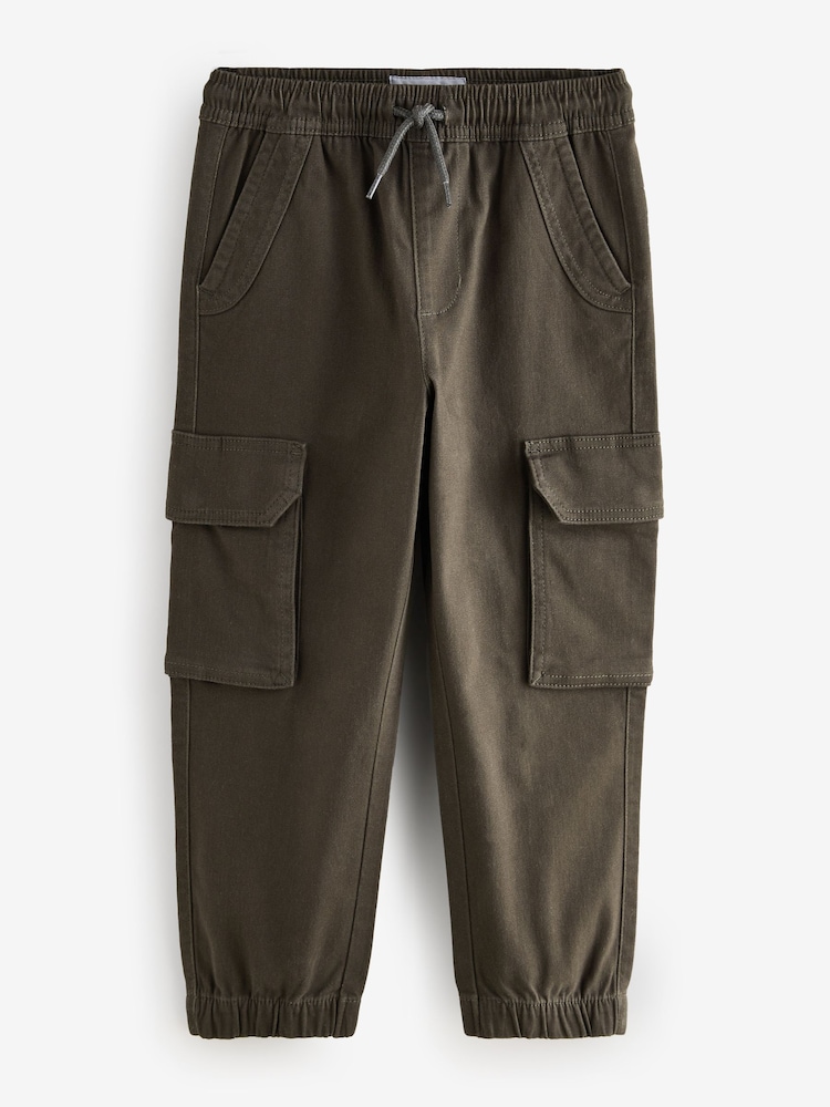 Khaki Green Pull On Cargo Trousers - Image 1 of 1