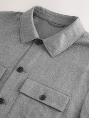 Grey Signature 100% REDA Marino Wool Shacket - Image 10 of 12