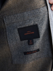 Neutral Brown Signature 100% REDA Marino Wool Shacket - Image 3 of 8
