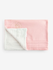 rožnata - Baker by Ted Baker Cable Knit Fleece Blanket - Slika 2 iz 5