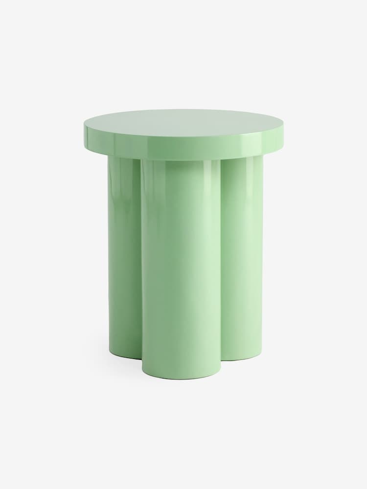 MADE.COM Green Gloss Lacey Side Table - Image 5 of 5