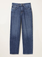 FatFace Filby Blue Denim Relaxed Straight Jeans - Image 1 of 1