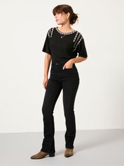 Preto - Calça jeans FATFACE Bootcut - Imagem 4 de 4