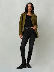 FatFace Shenley Washed Black Slim Jeans - Image 2 of 8