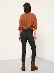 FatFace Shenley Washed Black Slim Jeans - Image 5 of 8