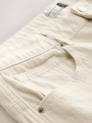 Ecru Knee Length Bermuda Denim Shorts - Image 2 of 3