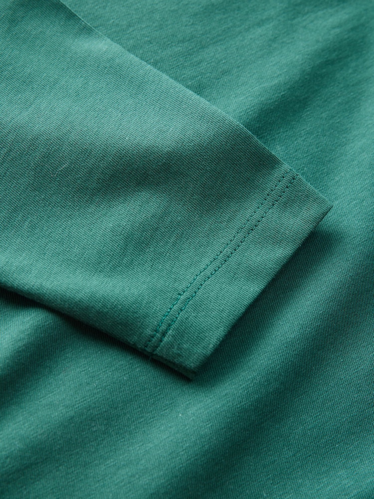 Green Duck Long Sleeves Semi Plain T-Shirt (3mths-7yrs) - Image 6 of 6