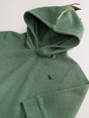 Khaki Green Textured Jersey Dino Spikes Hoodie (3mths-7yrs) - Image 4 of 4