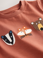 Green Woodland Long Sleeve Appliqué T-Shirt (3mths-7yrs) - Image 3 of 4