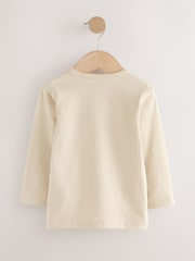 Stone Long Sleeve Henley Neck T-Shirt (3mths-7yrs) - Image 2 of 4