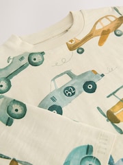 Weiss/Fahrzeug - Langarm-T-Shirt mit Allover-Print aus 100 % Baumwolle (3M.–7J.) - Bild 7 von 7