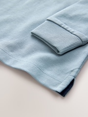 Blue Long Sleeve Polo Shirt (3mths-7yrs) - Image 4 of 4
