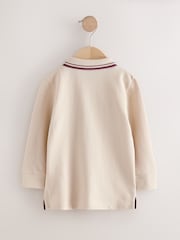 Cream Long Sleeve Polo Shirt (3mths-7yrs) - Image 2 of 4