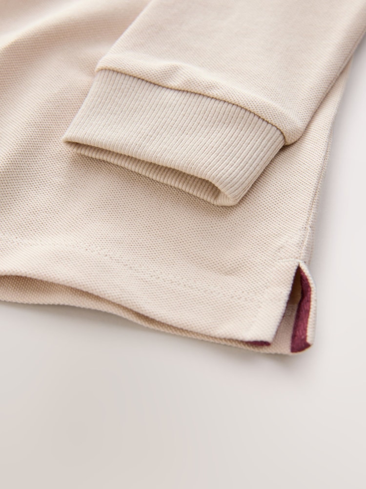 Cream Long Sleeve Polo Shirt (3mths-7yrs) - Image 4 of 4
