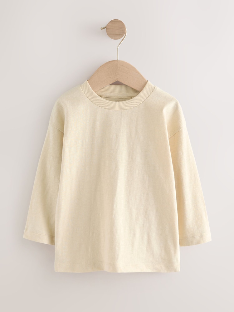 Yellow/Green Long Sleeve T-Shirts 5 Pack (3mths-7yrs) - Image 3 of 9