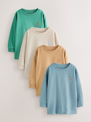 Minerals Food Character Embroidery Long Sleeve Graphic Print T-Shirts 4 Pack (3mths-7yrs) - Image 1 of 11
