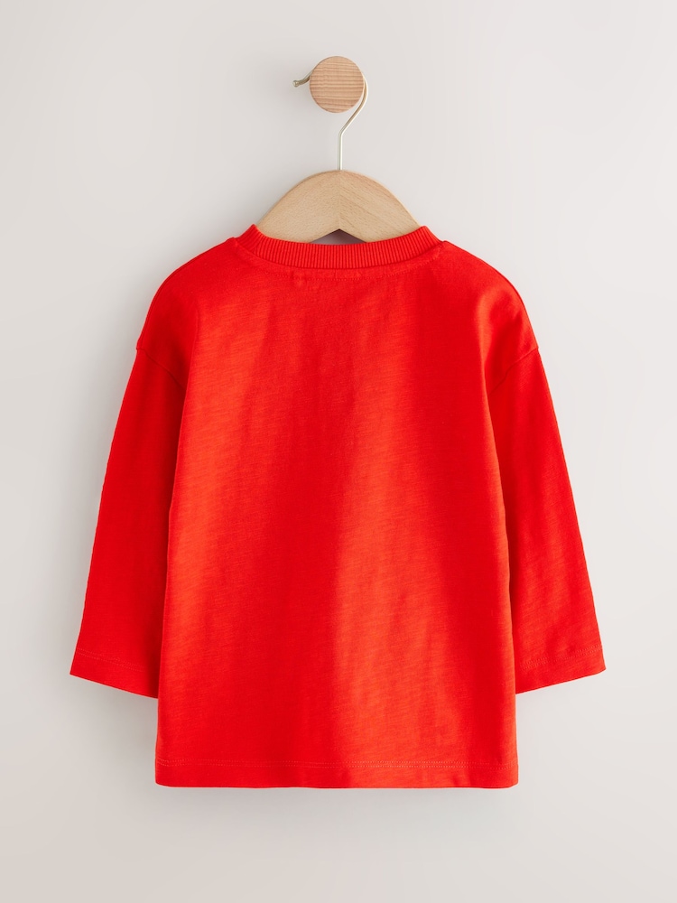 Multi Bright Long Sleeve T-Shirts 5 Pack (3mths-7yrs) - Image 3 of 9