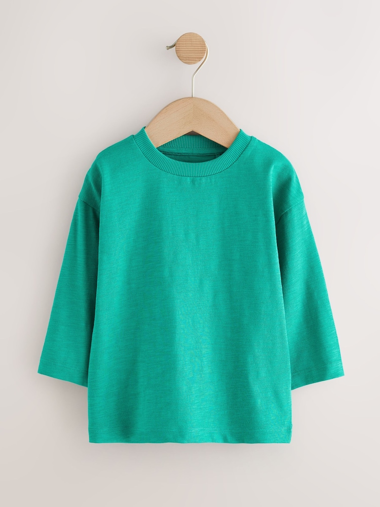 Multi Bright Long Sleeve T-Shirts 5 Pack (3mths-7yrs) - Image 6 of 9