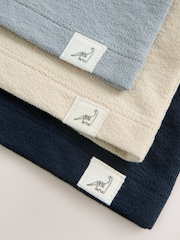 Navy/Blue/Stone Long Sleeve Henley T-Shirts 3 Pack (3mths-7yrs) - Image 6 of 8