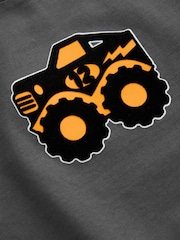 Red Monster Trucks Long Sleeve Graphic Print T-Shirts 3 Pack (3mths-7yrs) - Image 6 of 10