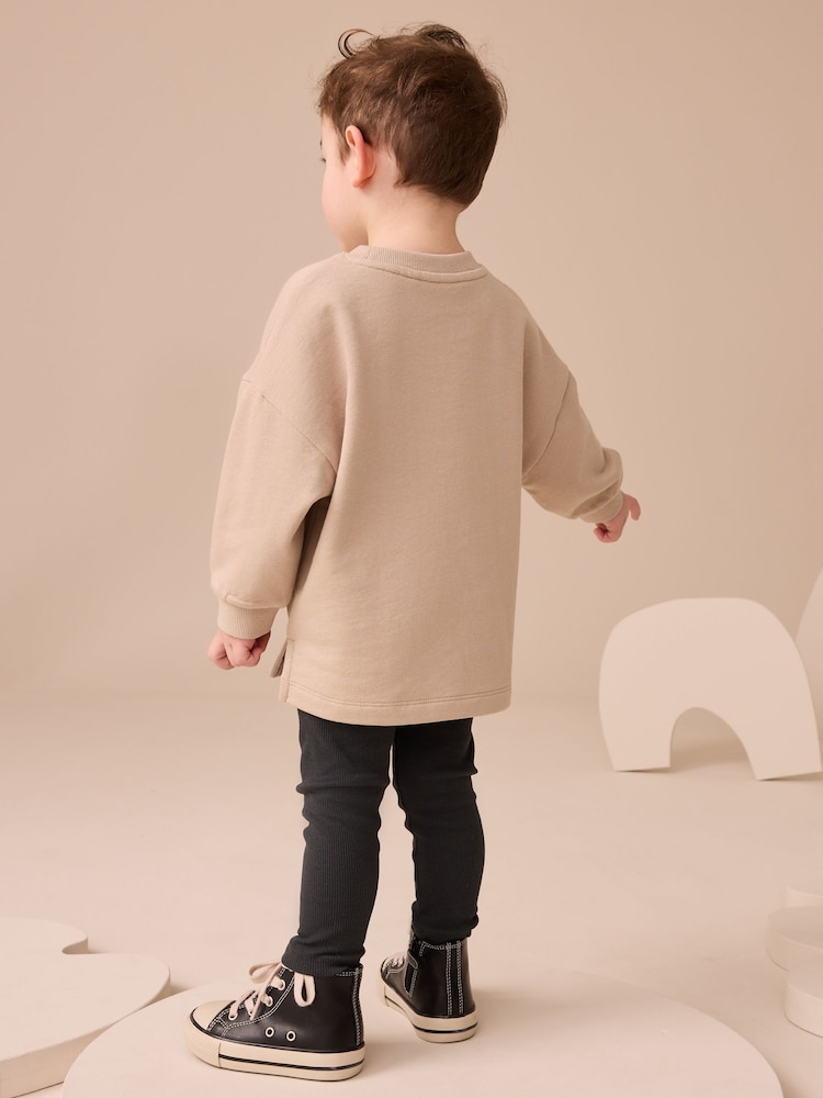 Stone Long Sleeve Top and Leggings Set (3mths-7yrs) - Image 2 of 3 Stone Long Sleeve Top and Leggings Set (3mths-7yrs) - Image 2 of 3