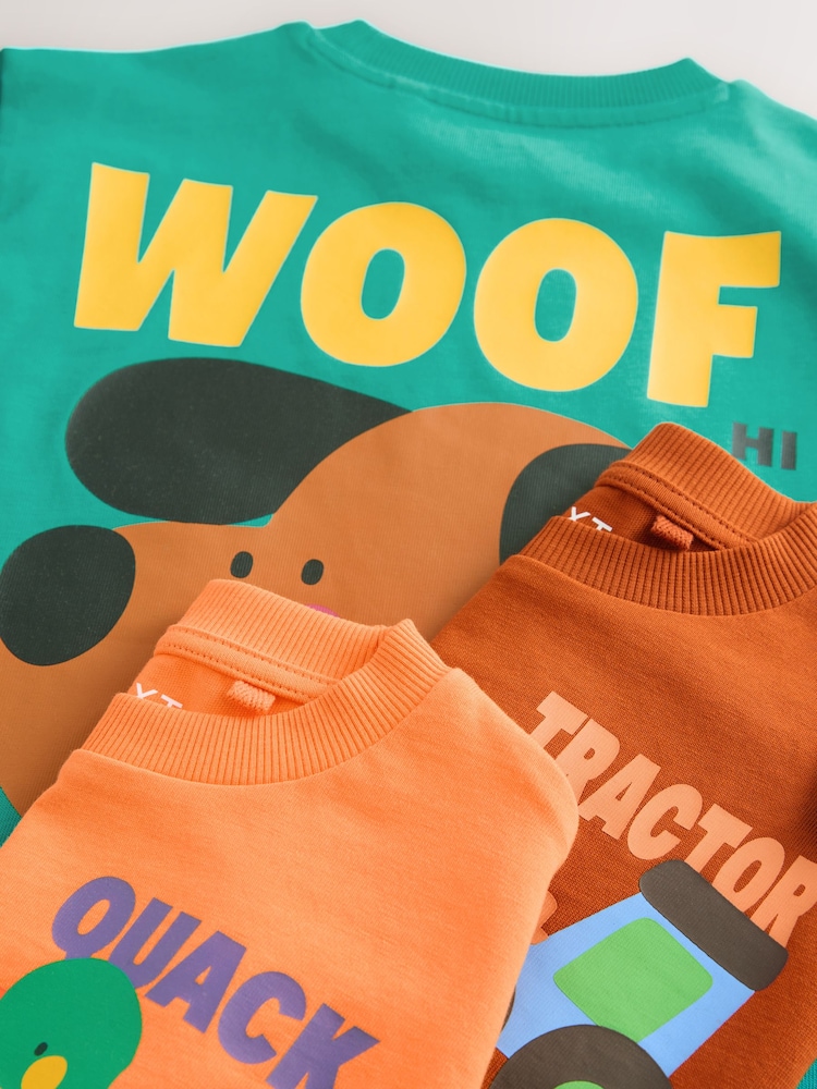 Multi Character Long Sleeve Graphic Print T-Shirts 3 Pack (3mths-7yrs) - Image 3 of 3