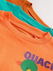 Multi Character Long Sleeve Graphic Print T-Shirts 3 Pack (3mths-7yrs) - Image 9 of 9