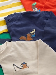 Multi Bright Animals Long Sleeve T-Shirts 5 Pack (3mths-7yrs) - Image 8 of 9