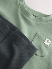 Sage Green Long Sleeve Top and Leggings Set (3mths-7yrs) - Image 7 of 8