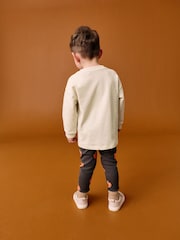 Neutral Little Pumpkin Halloween Long Sleeve Top and Leggings Set (3mths-7yrs) - Image 3 of 6