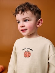 Neutral Little Pumpkin Halloween Long Sleeve Top and Leggings Set (3mths-7yrs) - Image 4 of 6